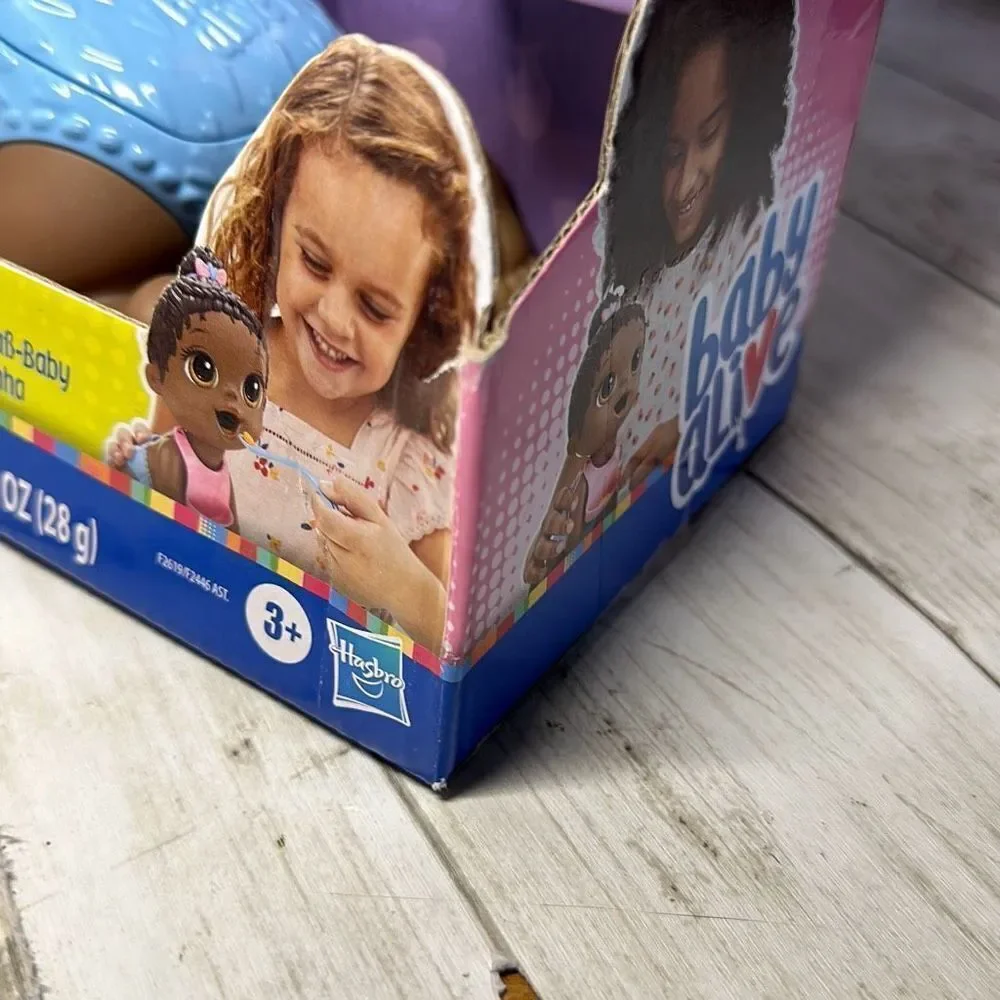 Baby Alive Lil Snacks Doll Black Hair ‎ New Toy Action HASBRO